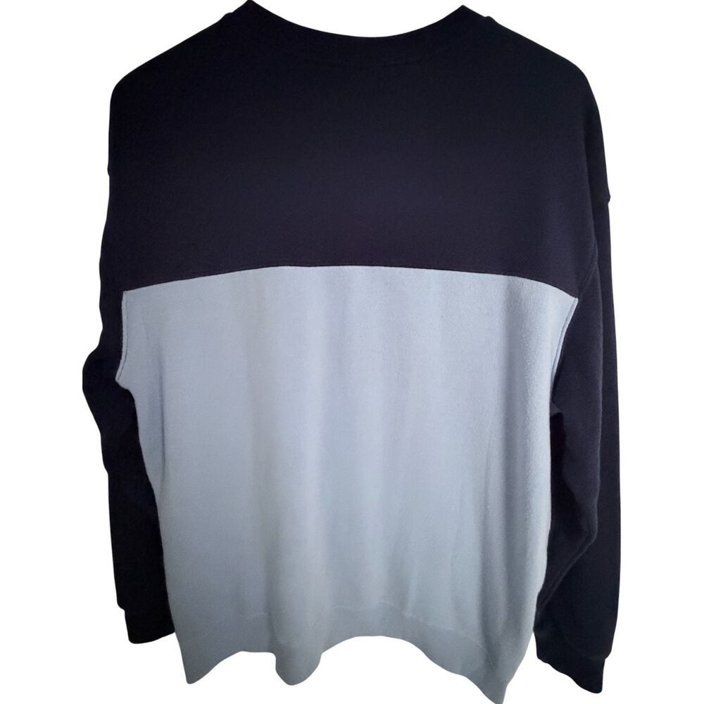 Ford Official Licensed Retro Stripe Crewneck Sweatshirt Mens Large Navy Blue - Picture 2 of 4